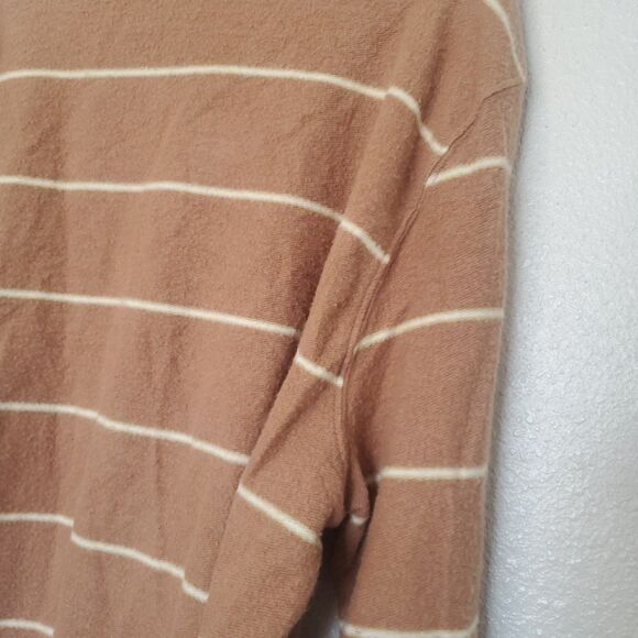 Katin Sweatshirt Mens Large Parks Reverse Fleece Striped Crew Neck Pullover Soft - Picture 15 of 16